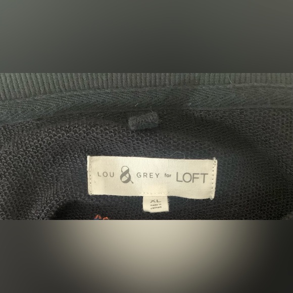 Loft Black Skier Sweatshirt - SZ XL - Picture 4 of 8